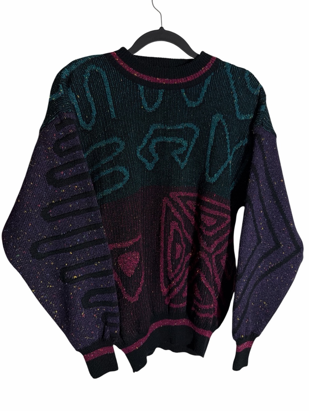 Vintage Street Scenes Oversized knit sweater size Small